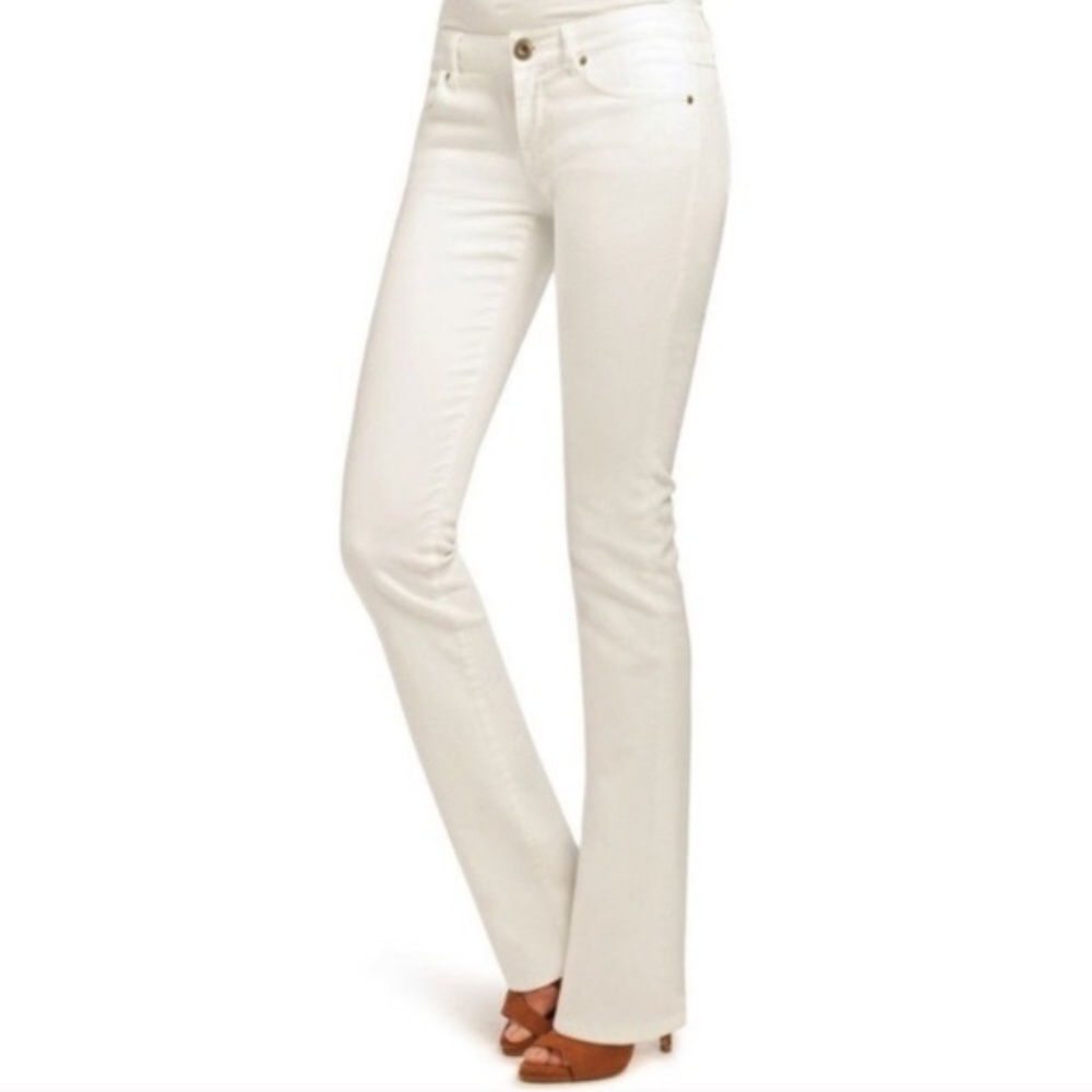 CAbi White Boot Cut Flared Jeans Size 2